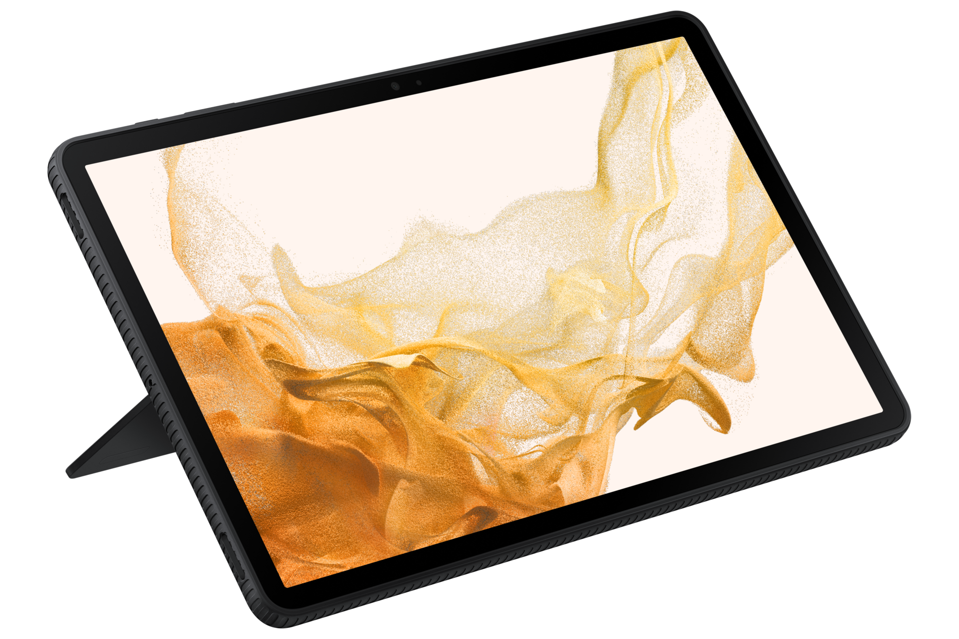 Чехол-накладка Protective Standing Cover Tab S8+  EF-RX800CBEGRU Черный фото подставка спереди под углом