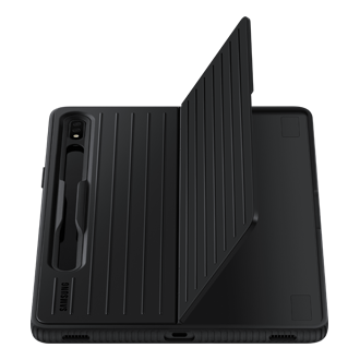 Чехол-накладка Protective Standing Cover Tab S8 EF-RX700CBEGRU Черный фото подставка сверху