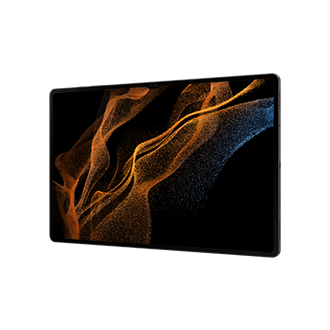Планшет Samsung Galaxy Tab S8 Ultra LTE SM-X906BZAASER Графит фото горизонтально под углом справа