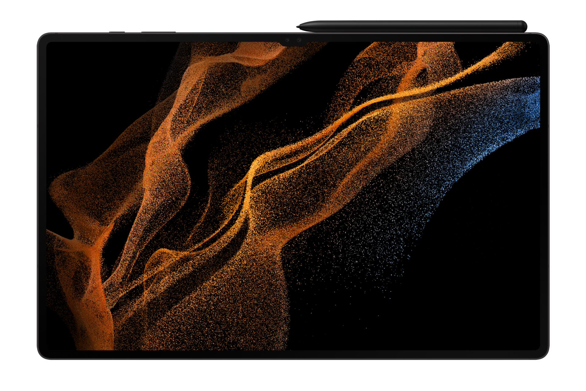 Планшет Samsung Galaxy Tab S8 Ultra Wi-Fi SM-X900NZAASER Графит фото с s-pen горизонтально спереди