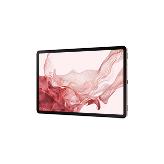 Планшет Samsung Galaxy Tab S8 Wi-Fi SM-X700NIDBSER Розовое золото фото горизонтально под углом справа