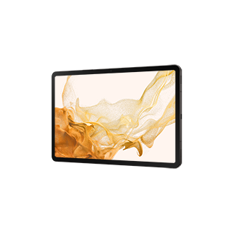 Планшет Samsung Galaxy Tab S8 Wi-Fi SM-X700NZAASER Графит фото горизонтально под углом справа