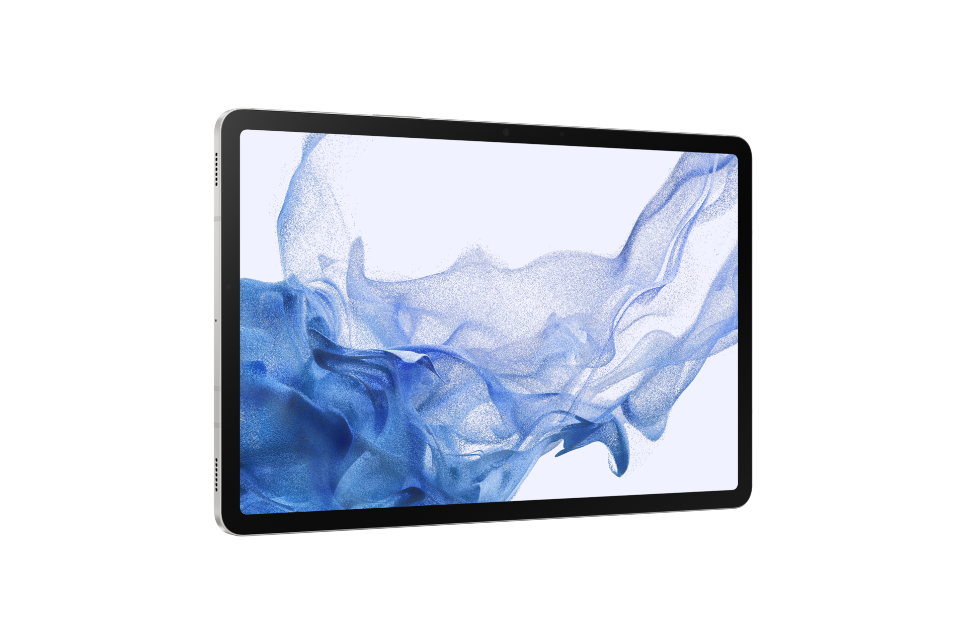 Планшет Samsung Galaxy Tab S8 Wi-Fi SM-X700NZSASER Серебро фото горизонтально под углом слева