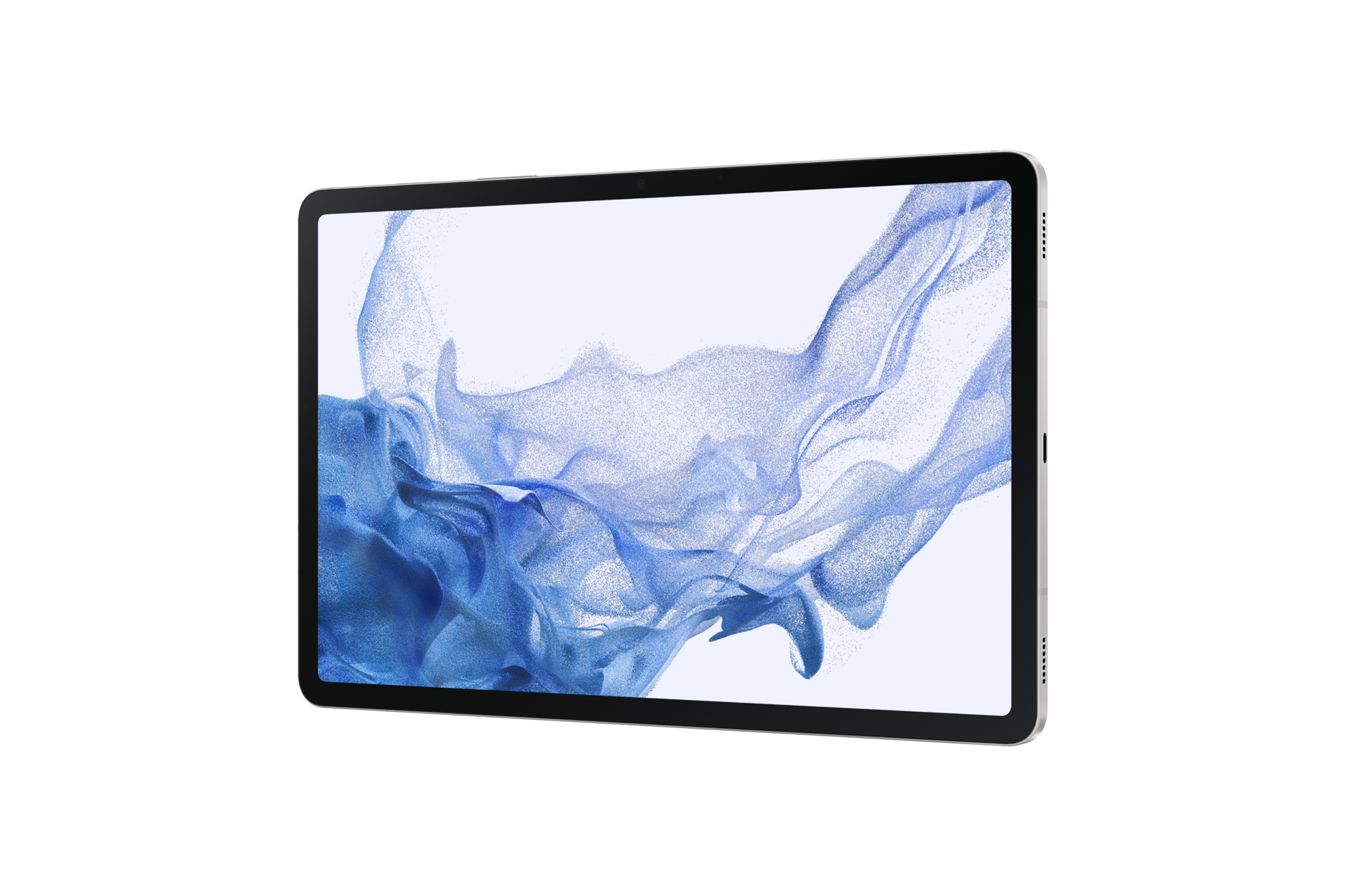 Планшет Samsung Galaxy Tab S8 Wi-Fi SM-X700NZSASER Серебро фото горизонтально под углом справа