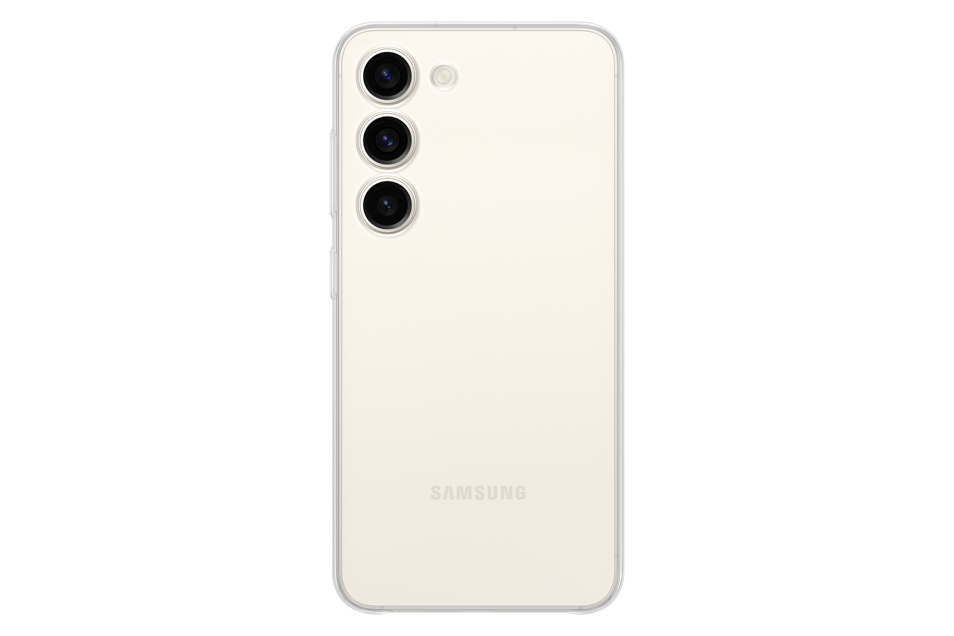  Чехол-накладка Clear Case для Galaxy S23 прозрачный фото спереди