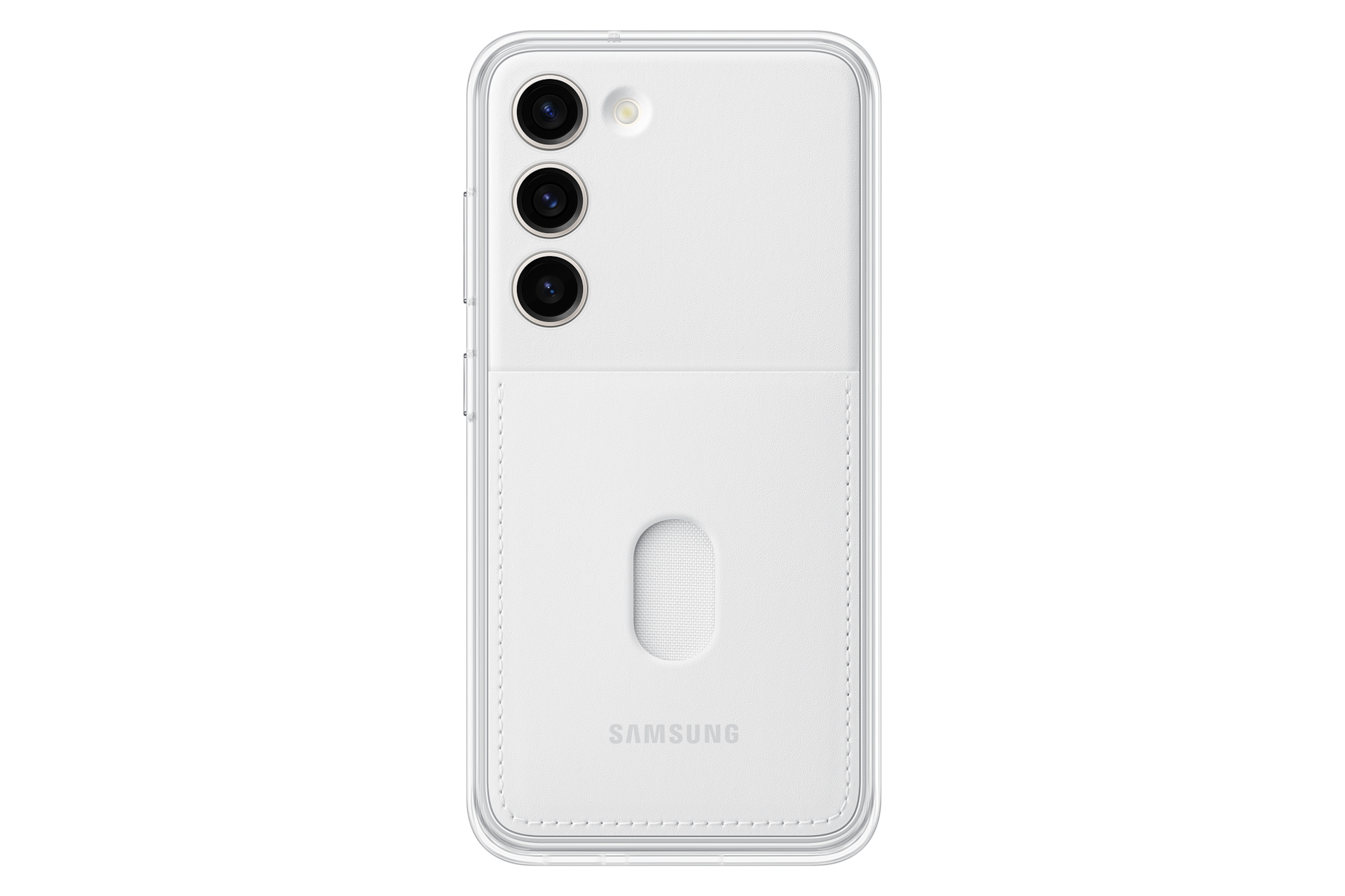  Чехол-накладка Frame Case для Galaxy S23 белый фото спереди