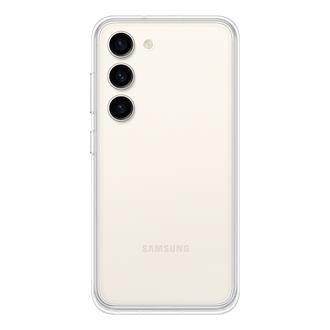  Чехол-накладка Frame Case для Galaxy S23 белый фото спереди