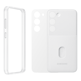  Чехол-накладка Frame Case для Galaxy S23 белый фото  в наборе