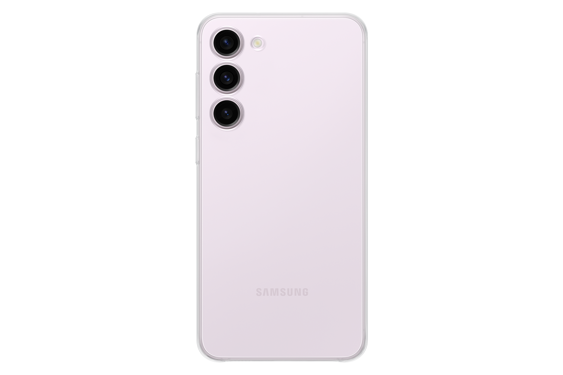  Чехол-накладка Clear Case для Galaxy S23+ прозрачный фото спереди