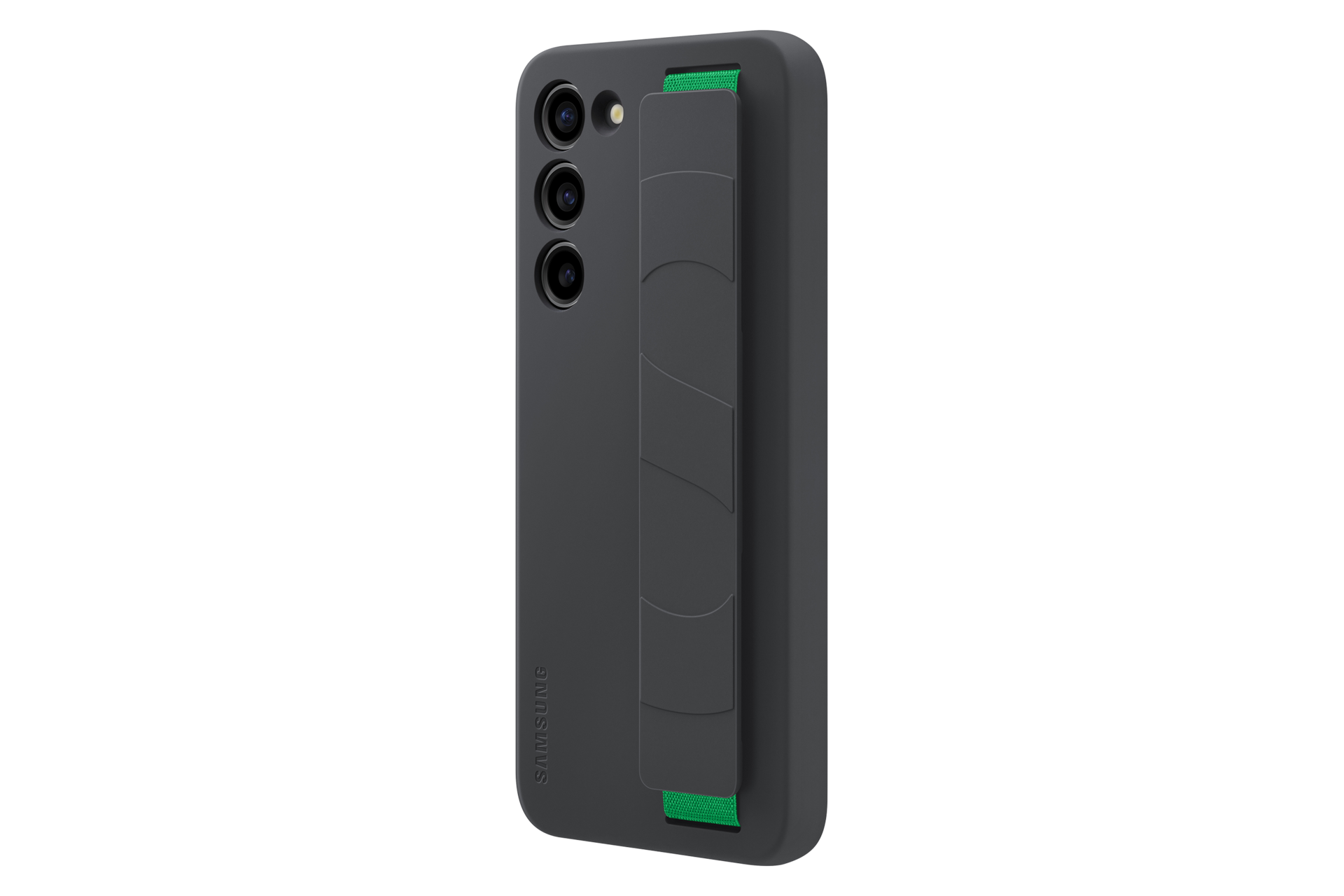  Чехол-накладка Silicone Grip Case для Galaxy S23+ чёрный фото сбоку