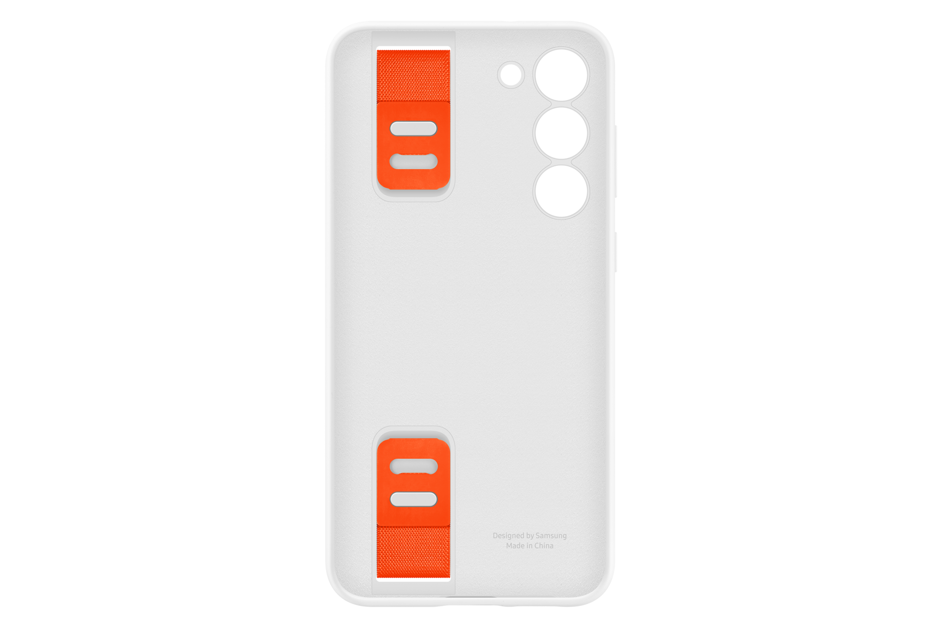 Чехол-накладка Silicone Grip Case для Galaxy S23+ белый фото сзади