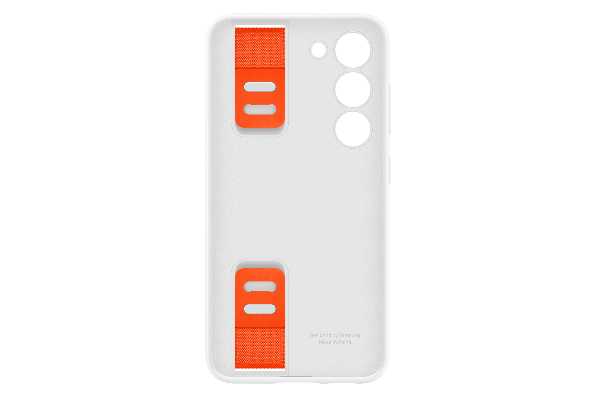 Чехол-накладка Silicone Grip Case для Galaxy S23 белый фото сзади