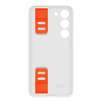 Чехол-накладка Silicone Grip Case для Galaxy S23 белый фото сзади