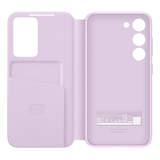  Чехол Smart View Wallet Case для Galaxy S23 лиловый фото спереди