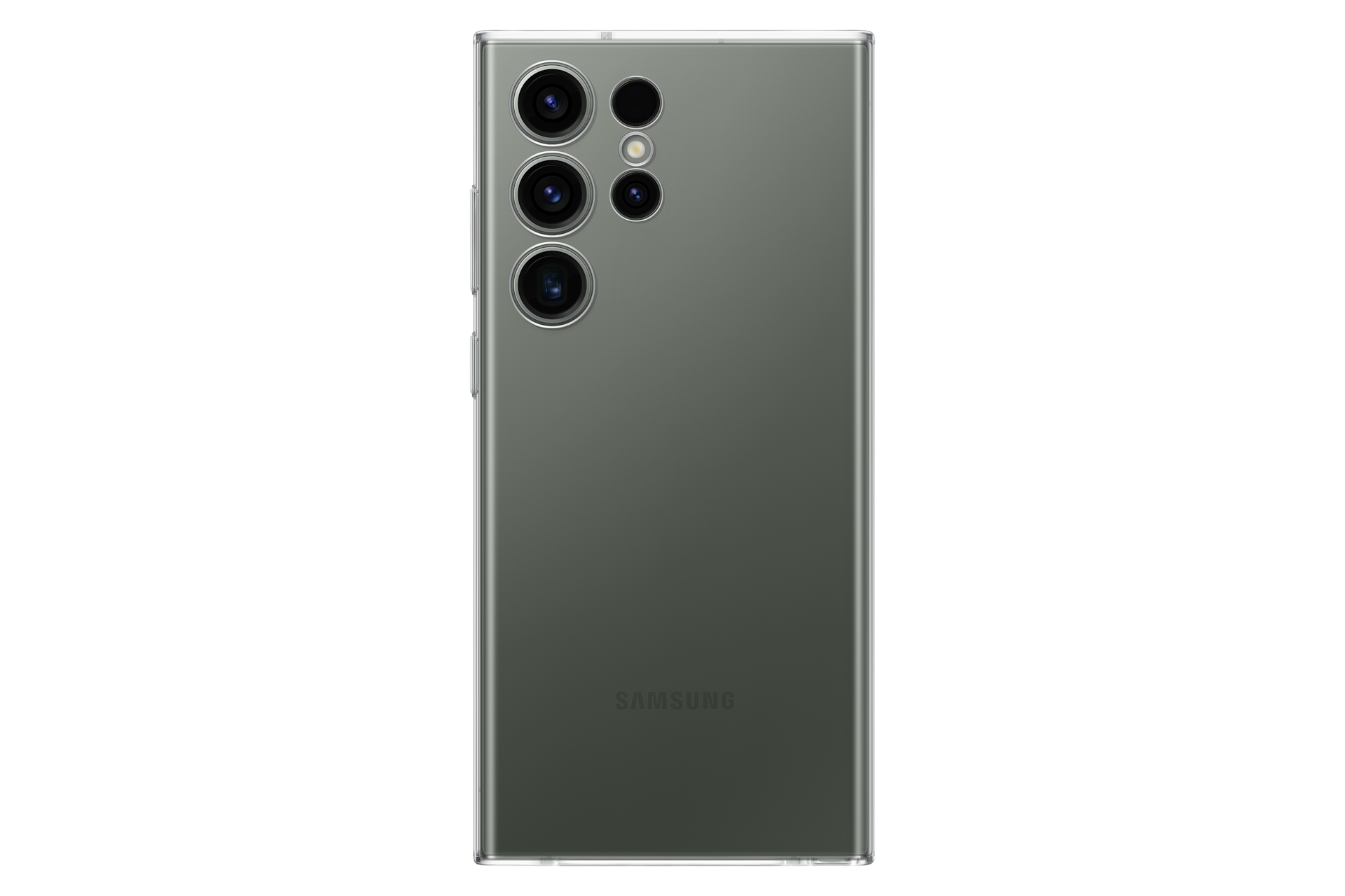  Чехол-накладка Clear Case для Galaxy S23 Ultra прозрачный фото спереди