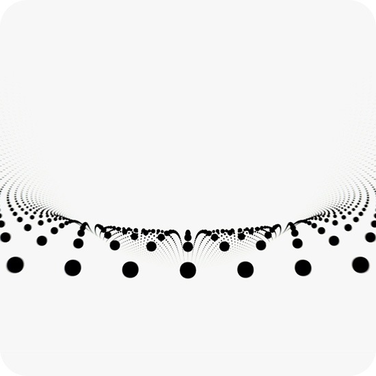 Захватывающий звук с непревзойденным качеством Hi-Fi: Справа - изображение с множеством черных точек, расположенных полукругом.