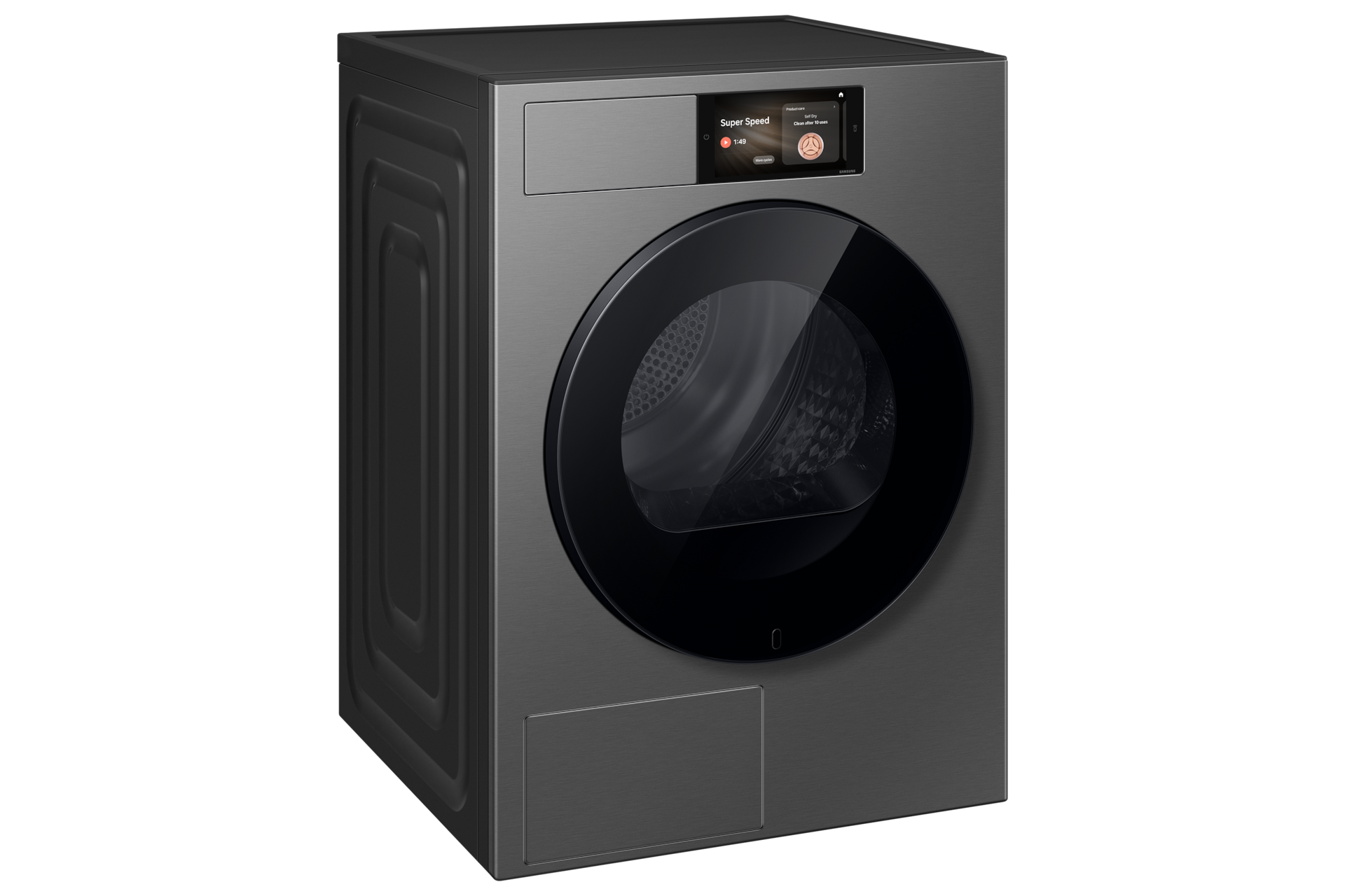 Front loading Dryer Smart Screen and On Device Bixby 10kg L-Perspective Gray 