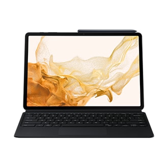 Чехол-клавиатура с тачпадом Tab S 12.4  EF-DT970BBRGRU Черный фото подставка спереди