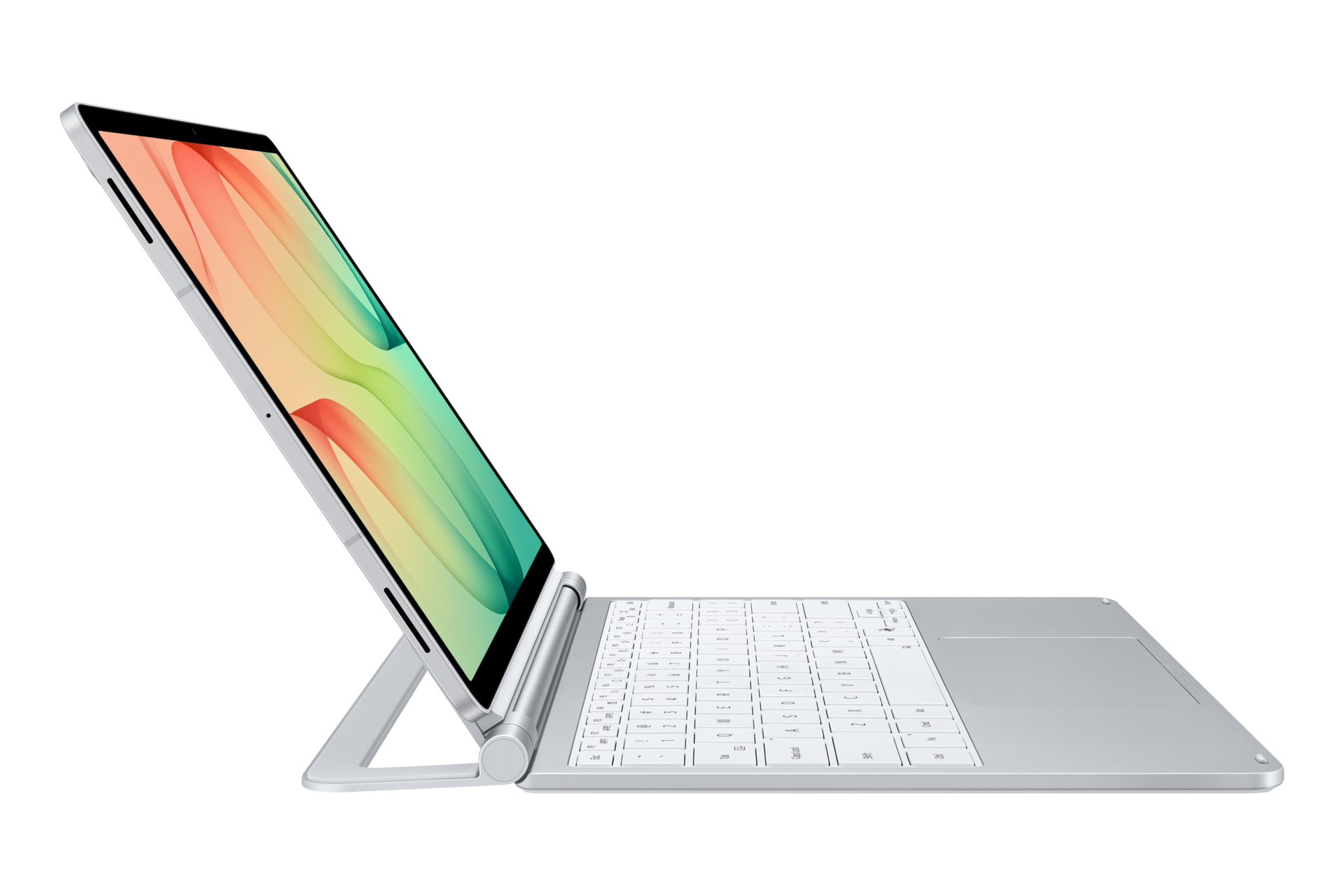 Pro Keyboard for Galaxy Tab S12+ Standing3 Silver 