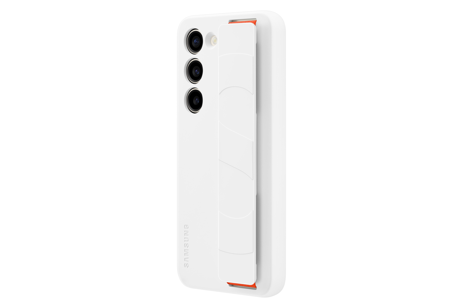  Чехол-накладка Silicone Grip Case для Galaxy S23 белый фото сбоку