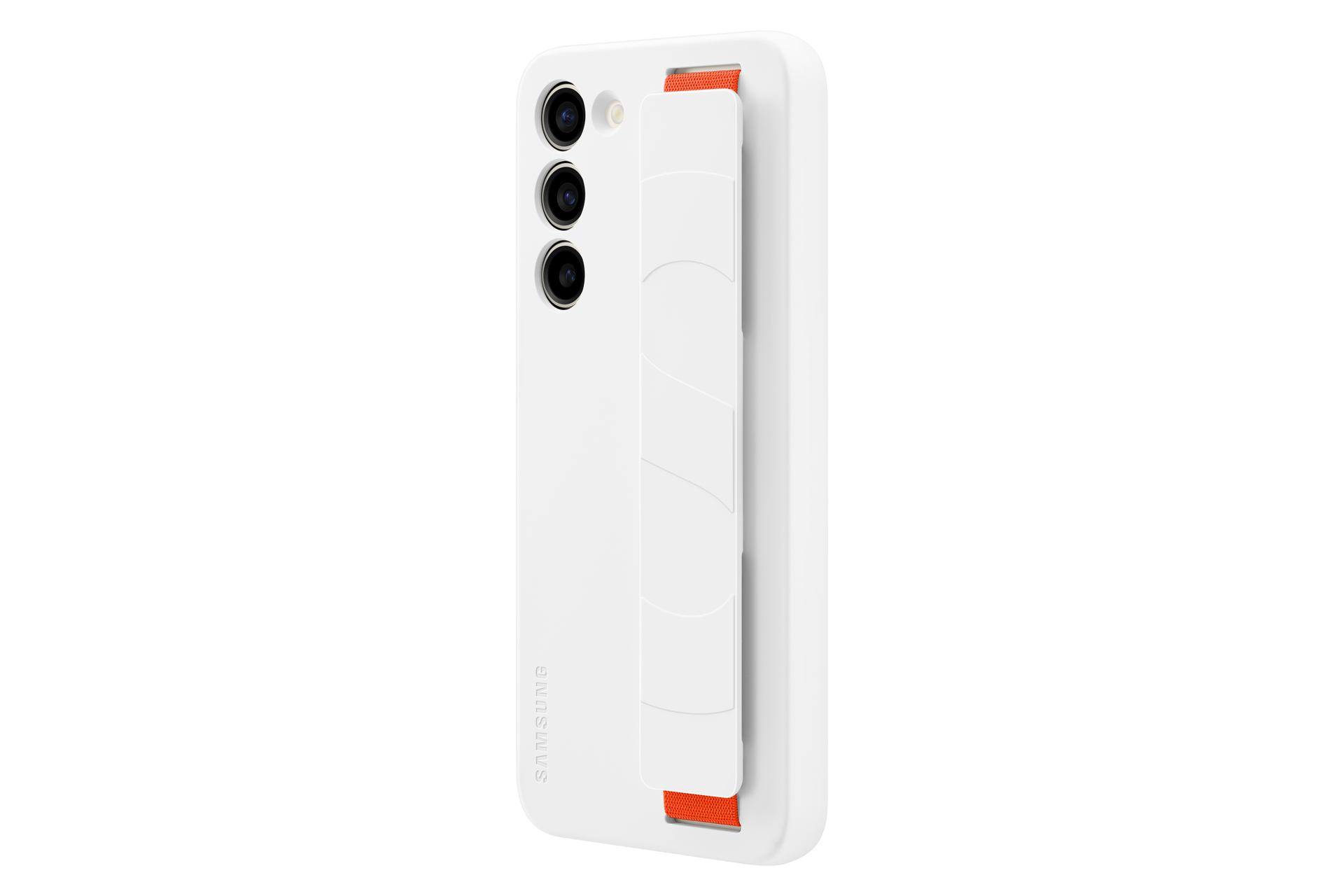  Чехол-накладка Silicone Grip Case для Galaxy S23+ белый фото сбоку