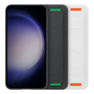 Чехол-накладка Silicone Grip Case для Galaxy S23+ белый фото в наборе все цвета