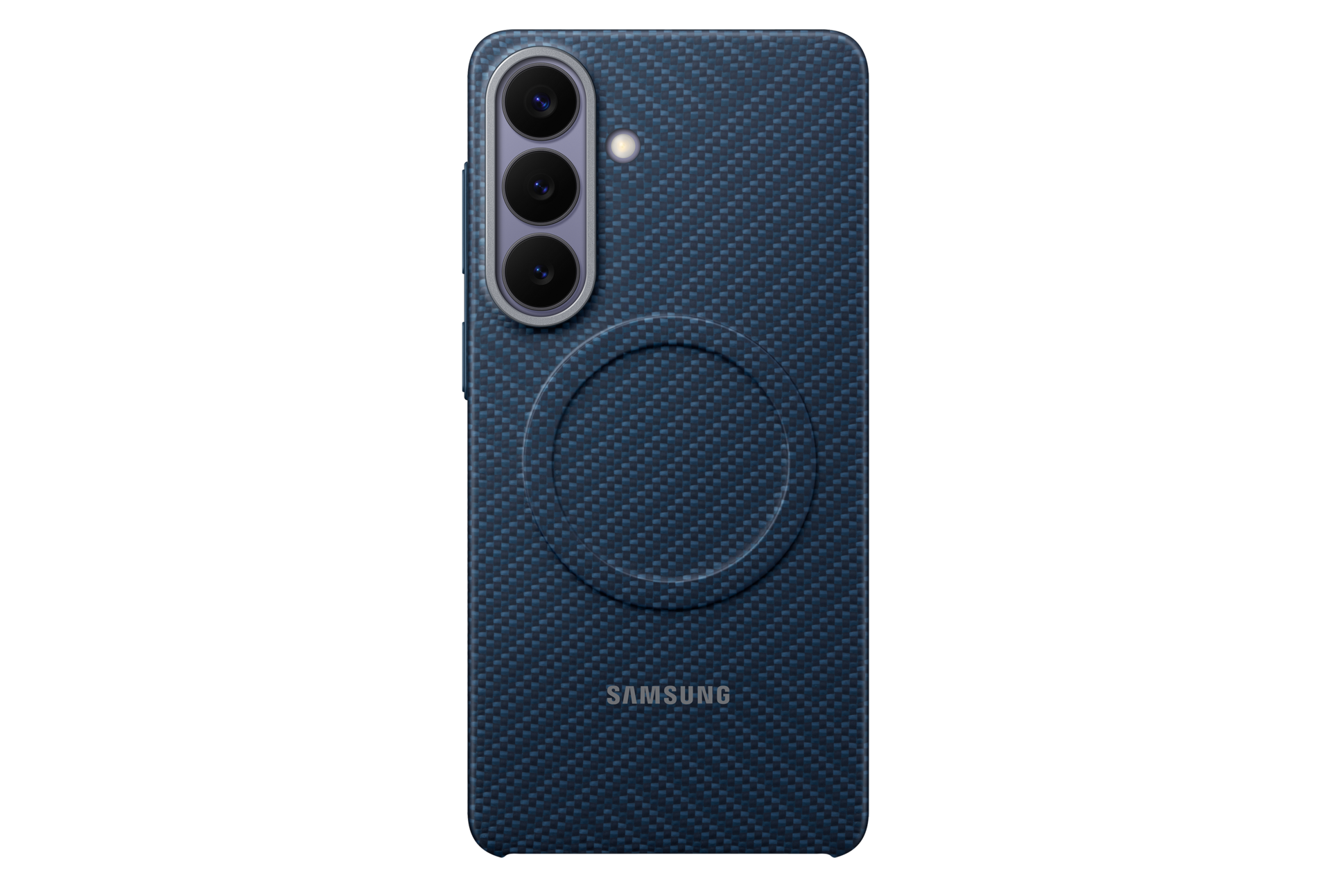 Galaxy S26+ Carbon Magnet Case Front Dark Blue 