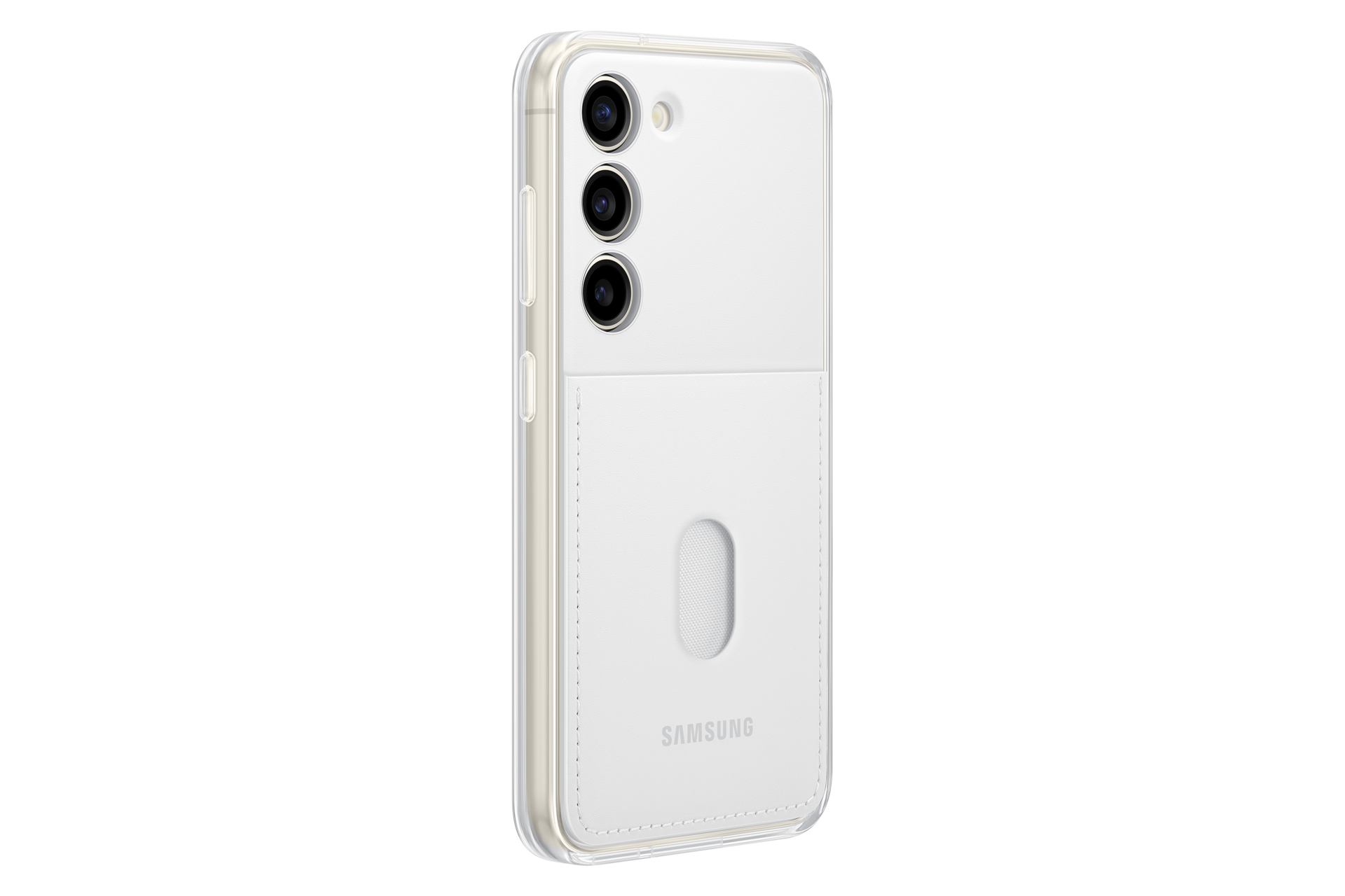  Чехол-накладка Frame Case для Galaxy S23 белый фото сбоку