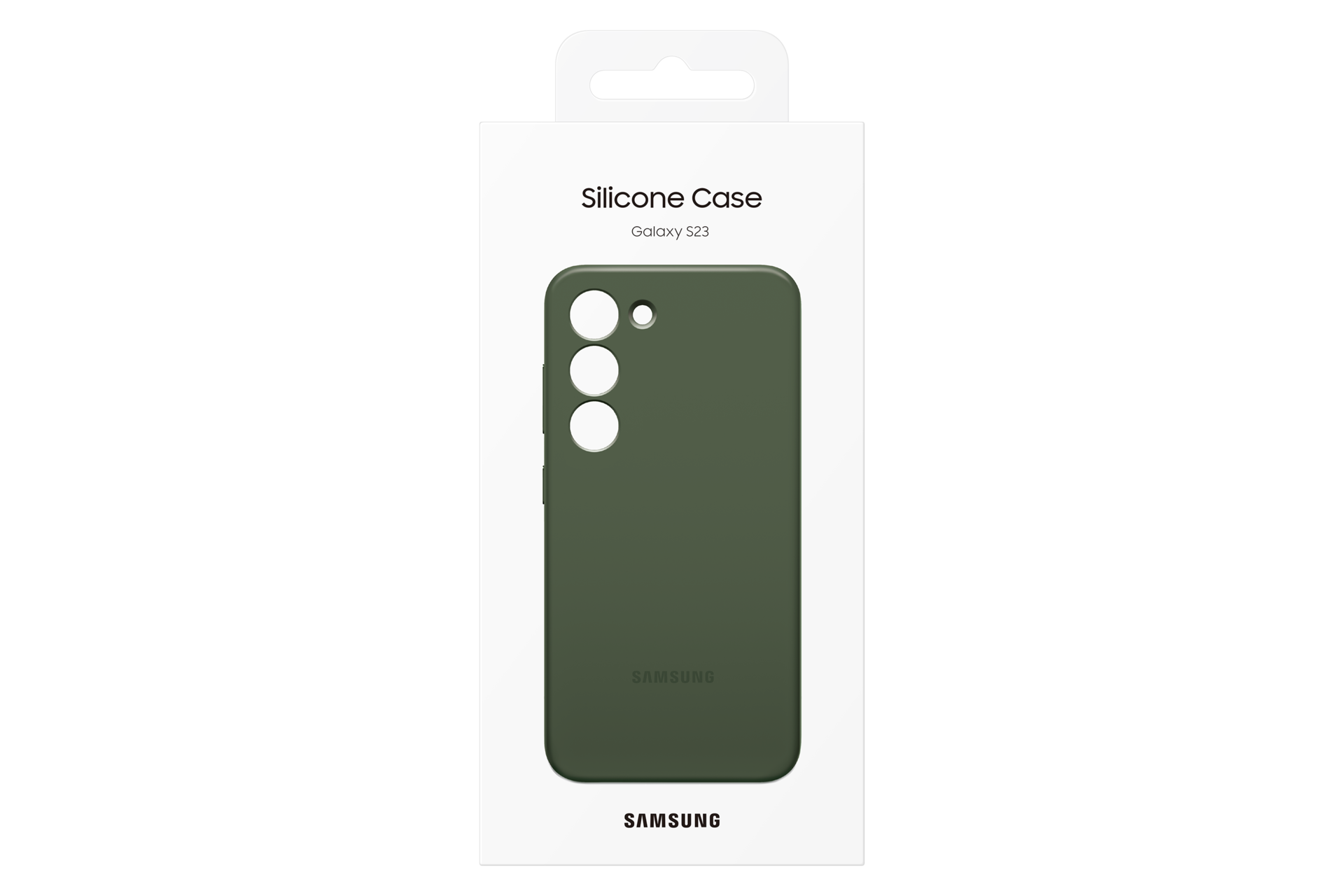  Чехол-накладка Silicone Case для Galaxy S23 хаки фото в упаковке