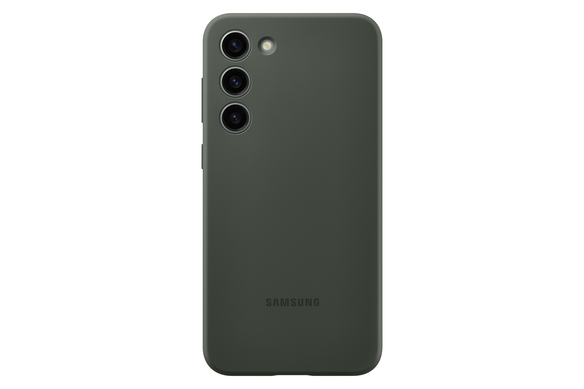  Чехол-накладка Silicone Case для Galaxy S23+ хаки фото спереди