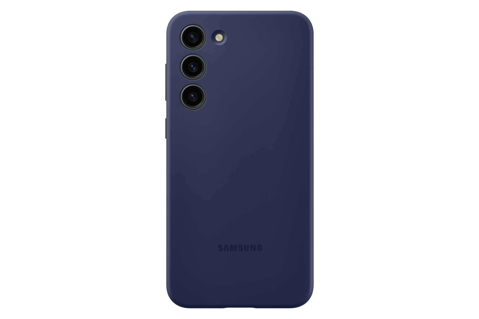  Чехол-накладка Silicone Case для Galaxy S23+ тёмно-синий фото спереди