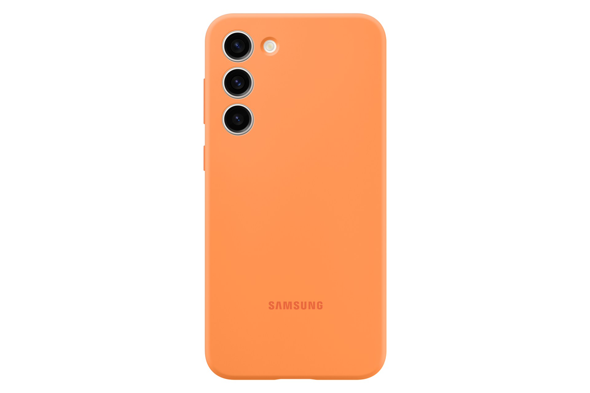  Чехол-накладка Silicone Case для Galaxy S23+ оранжевый фото спереди