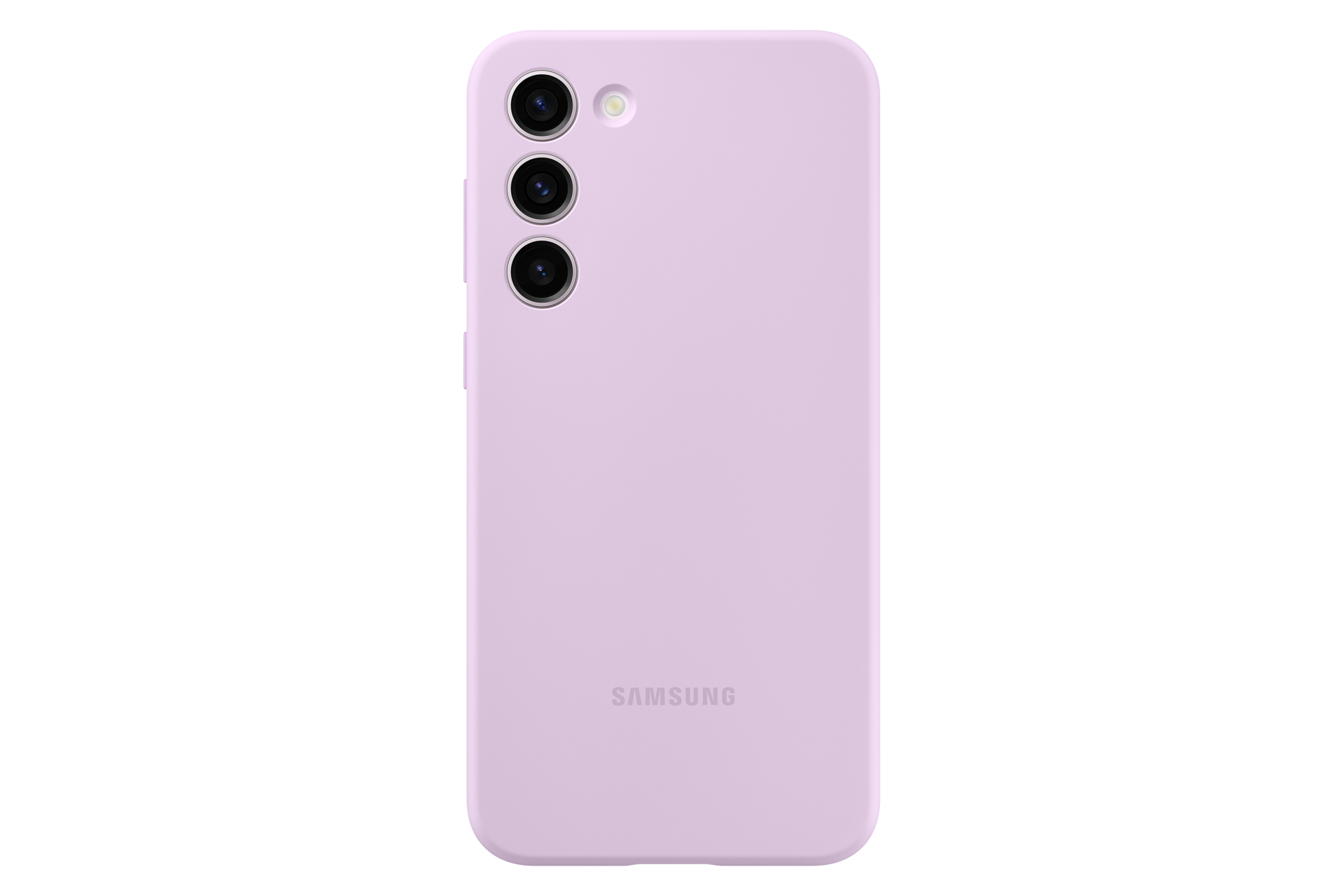  Чехол-накладка Silicone Case для Galaxy S23+ лиловый фото спереди