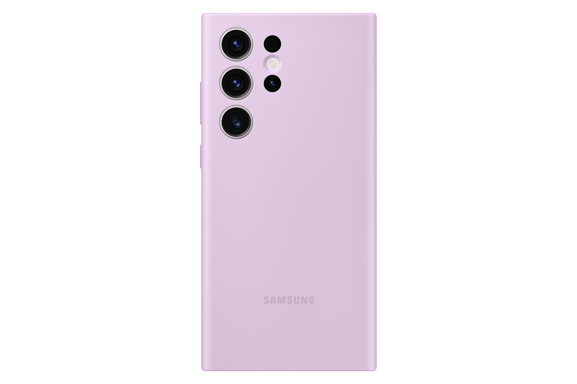  Чехол-накладка Silicone Case для Galaxy S23 Ultra лиловый фото спереди