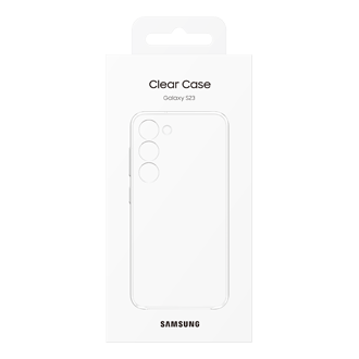  Чехол-накладка Clear Case для Galaxy S23 прозрачный фото в упаковке