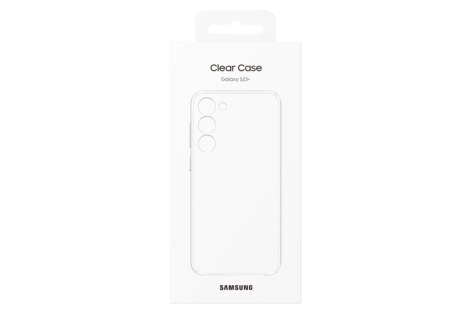  Чехол-накладка Clear Case для Galaxy S23+ прозрачный фото в упаковке