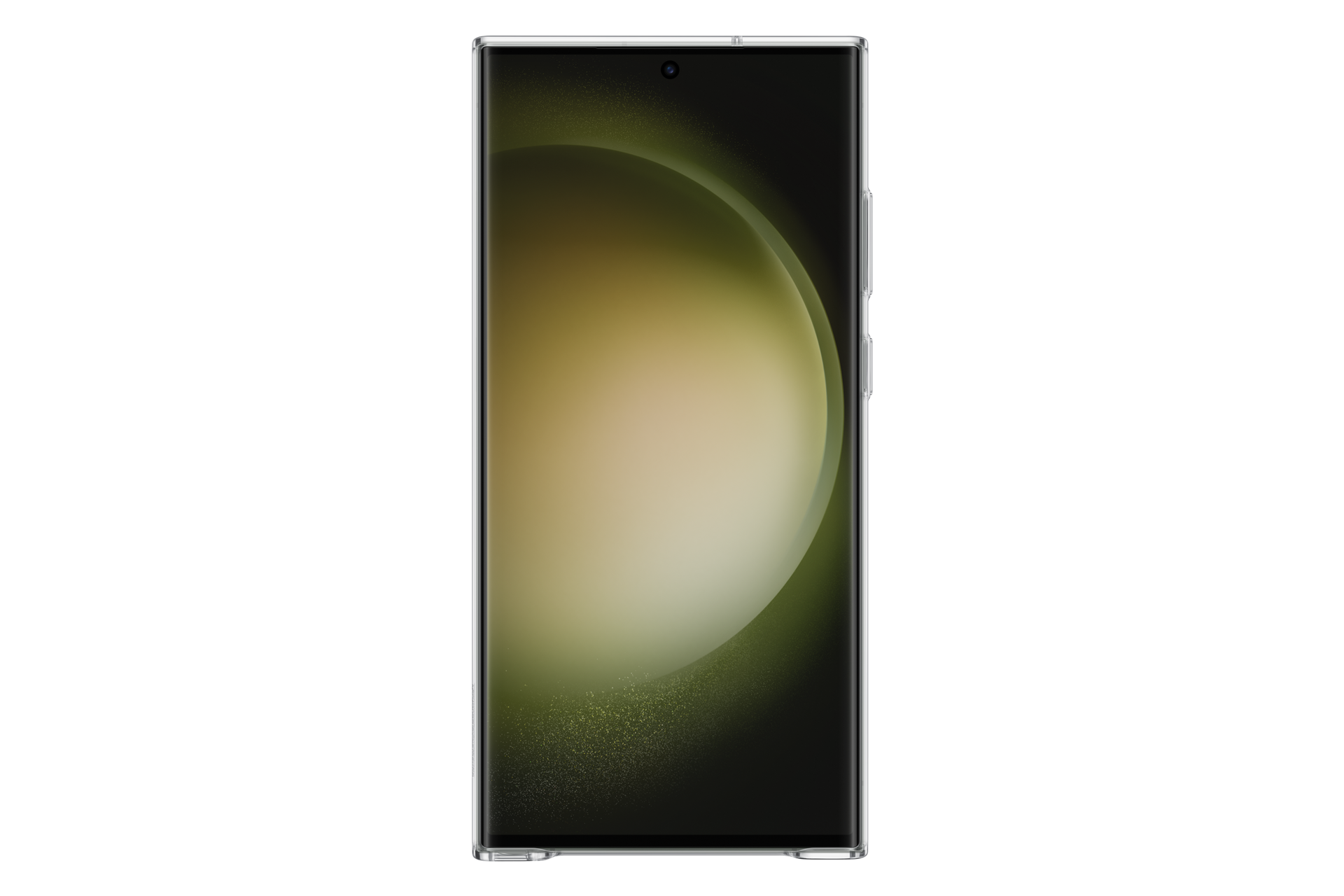 Чехол-накладка Clear Case для Galaxy S23 Ultra прозрачный фото сзади