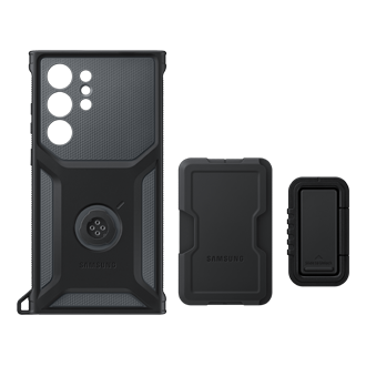  Чехол-накладка Rugged Gadget Case для Galaxy S23 Ultra титан фото спереди