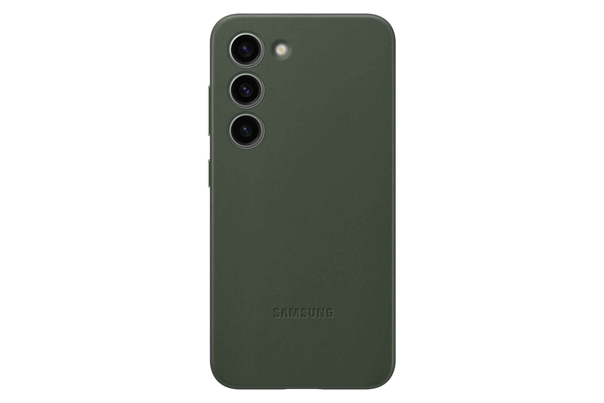  Чехол-накладка Leather Case для Galaxy S23 зеленый фото спереди