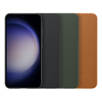Чехол-накладка Leather Case для Galaxy S23 зеленый фото в наборе все цвета