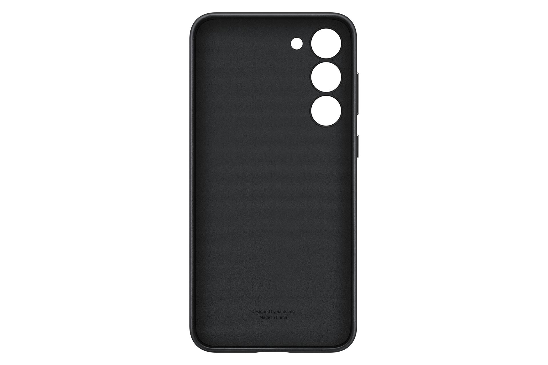 Чехол-накладка Leather Case для Galaxy S23+ чёрный фото сзади