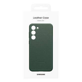  Чехол-накладка Leather Case для Galaxy S23+ зеленый фото в упаковке