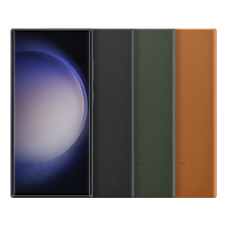  Чехол-накладка Leather Case для Galaxy S23 Ultra зеленый фото в наборе все цвета