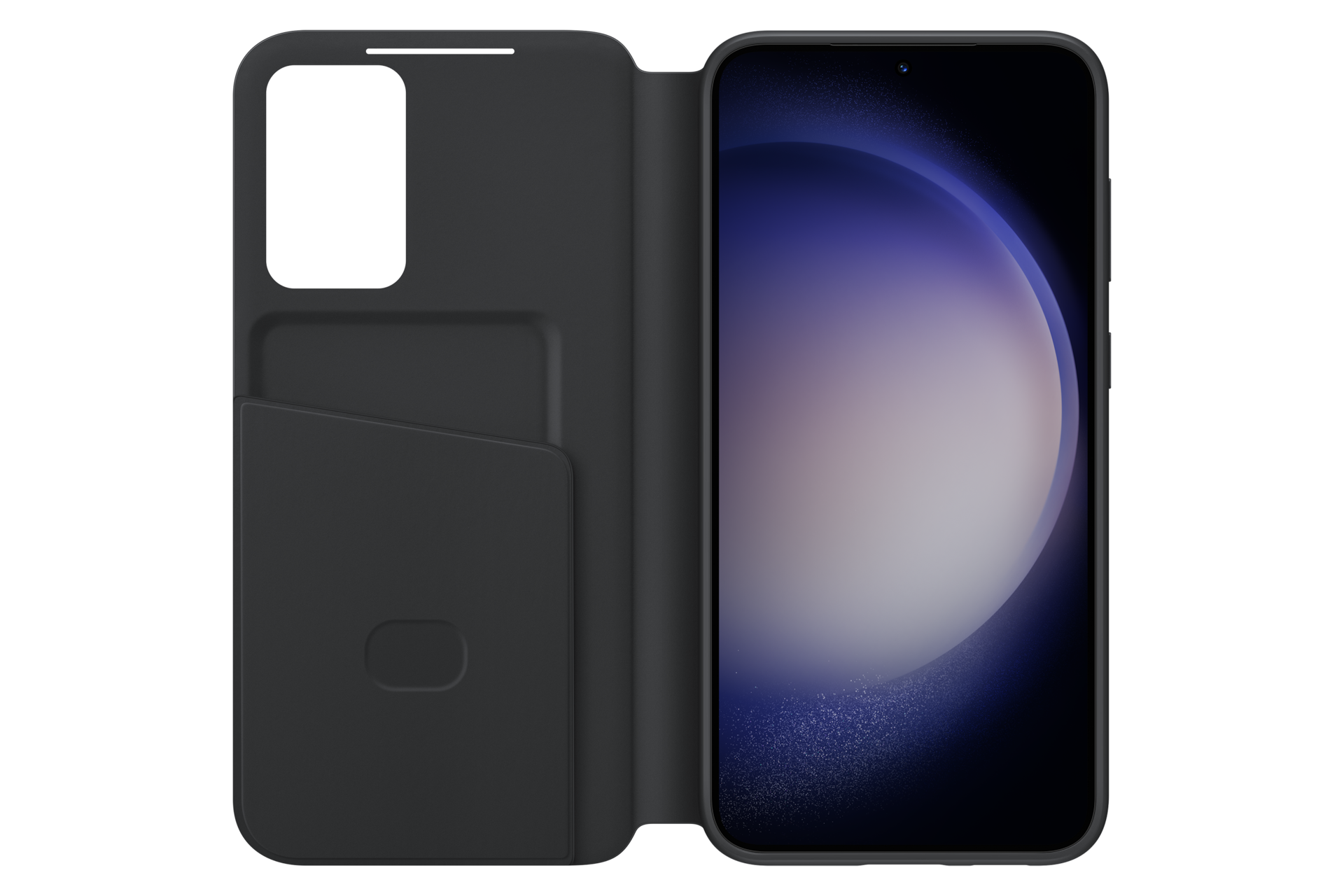  Чехол Smart View Wallet Case для Galaxy S23+ чёрный фото спереди