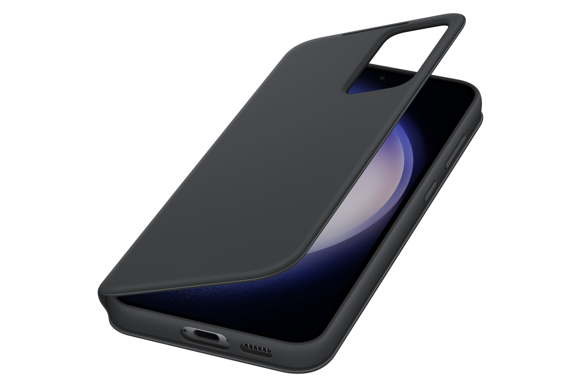  Чехол Smart View Wallet Case для Galaxy S23+ чёрный фото сбоку