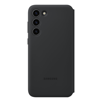 Чехол Smart View Wallet Case для Galaxy S23+ чёрный фото сзади