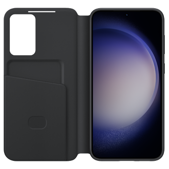  Чехол Smart View Wallet Case для Galaxy S23+ чёрный фото спереди