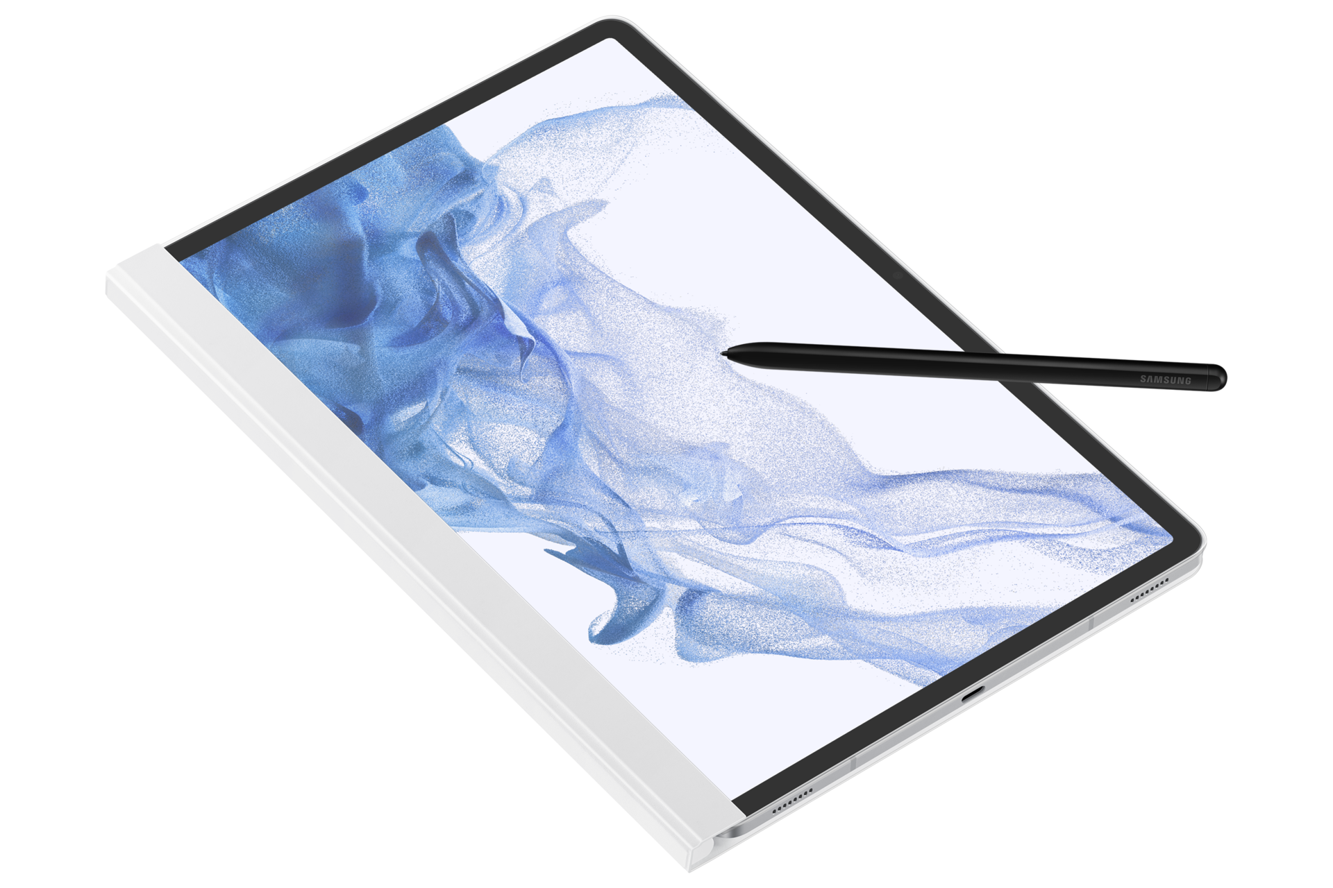 Чехол-обложка Note View Cover Tab S8+ EF-ZX800PWEGRU Белый фото спереди под углом