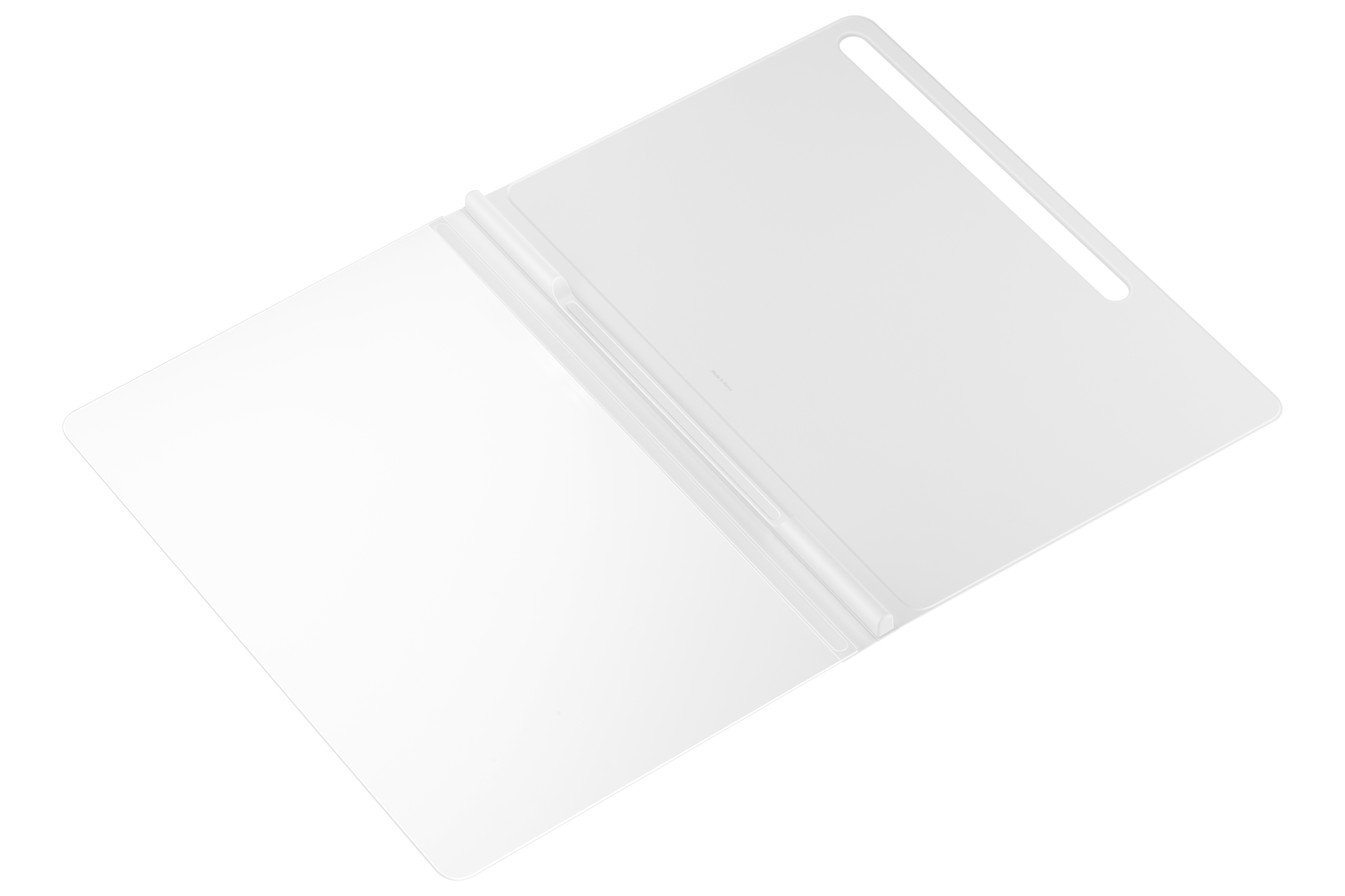 Чехол-обложка Note View Cover Tab S8+ EF-ZX800PWEGRU Белый фото внутри в развороте под углом