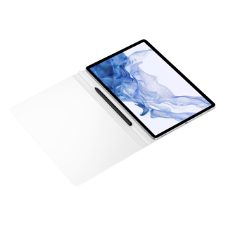 Чехол-обложка Note View Cover Tab S8+ EF-ZX800PWEGRU Белый фото в развооте под углом